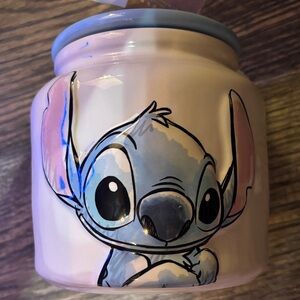 Rae Dunn Disney Ceramic Jar with Blue Top